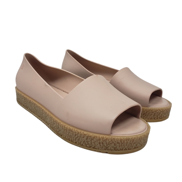 Melissa Shoes Melissa Light Pink Nude Puzzle Shoes Platform